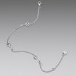 925 Sterling Silver White Gold Plated 21cm Pavé CZ Bracelet for Women