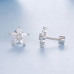 925 Sterling Silver Earrings with Pavé CZ Setting