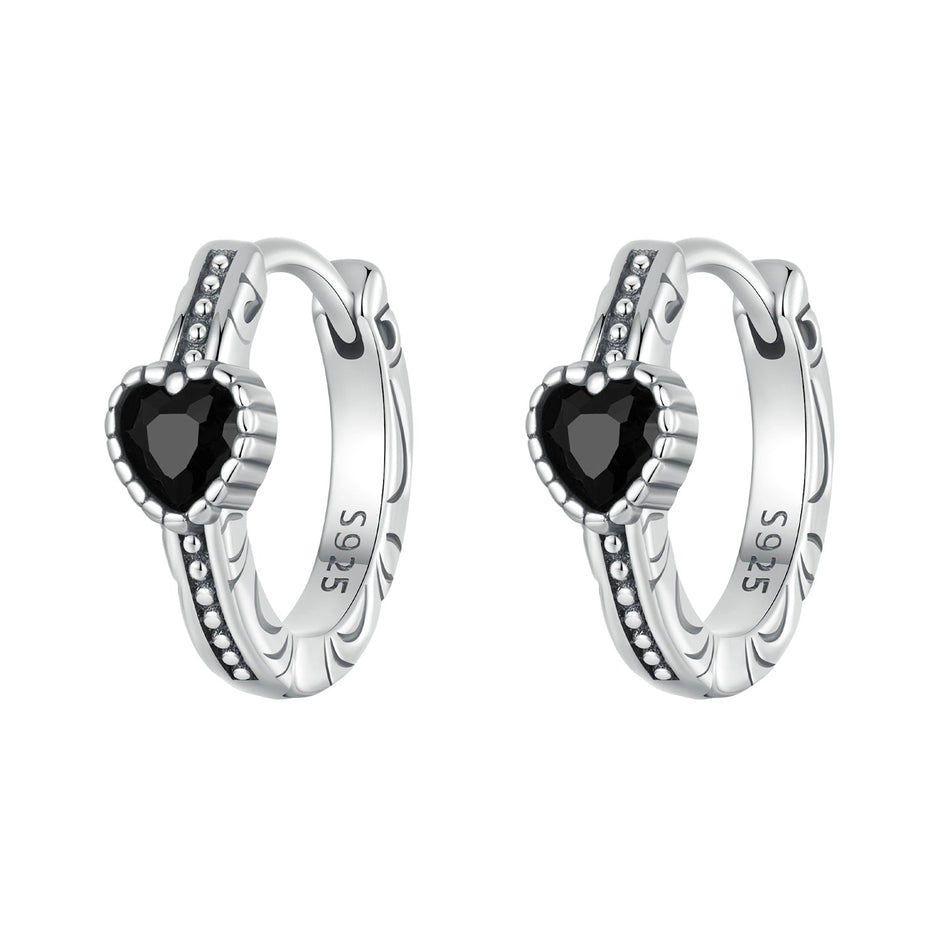 925 Sterling Silver Earrings with Pavé Setting CZ
