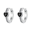 925 Sterling Silver Earrings with Pavé Setting CZ