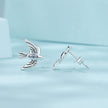 925 Sterling Silver Oxidized CZ Earrings for Women
