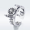S925 Sterling Silver 1.2 cm Wide Ring
