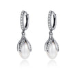 925 Sterling Silver Oxidized Silver Freshwater Pearl Earrings