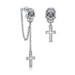 S925 Sterling Silver Oxidized Earrings for Women