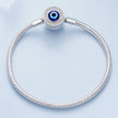 925 Sterling Silver Bracelet with CZ & Resin, Size 17.0