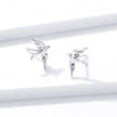 925 Sterling Silver Earrings 0.7*1.2cm for Women