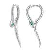 925 Sterling Silver Earrings with CZ in Pavé Setting