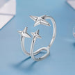 925 Sterling Silver Oxidized Silver Ring for Women