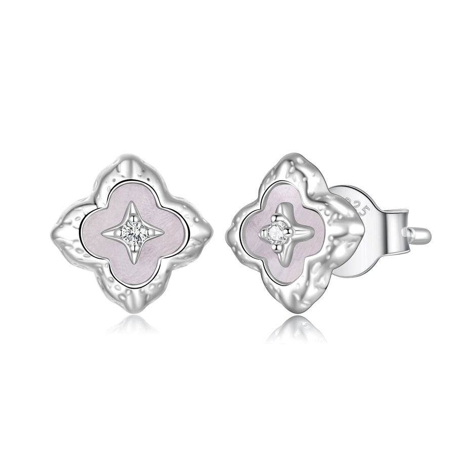 925 Sterling Silver Moissanite 0.8cm Earrings for Women