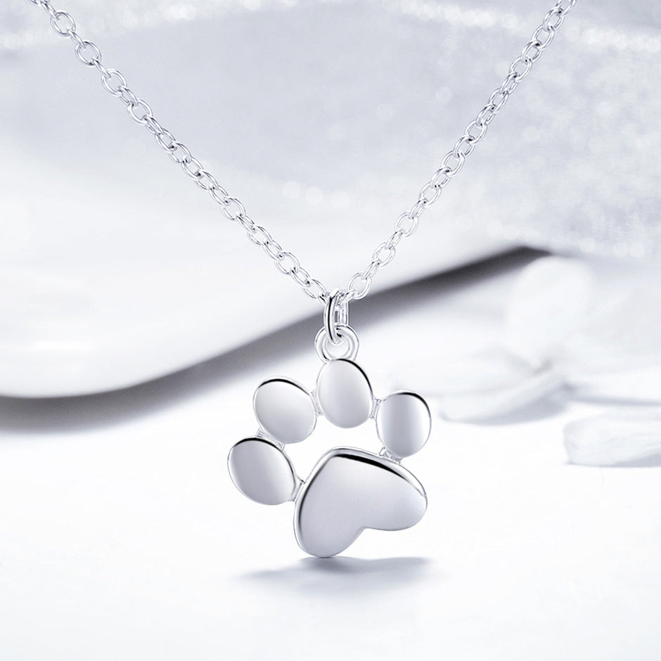 925 Sterling Silver Necklace with SCN Pendant 1.5x1.4cm for Women