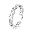 925 Sterling Silver Oxidized Silver 0.4cm Wide Ring