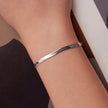 925 Sterling Silver Plated White Gold Bracelet for Unisex