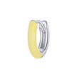 925 Sterling Silver Enamel Earrings 0.7cm for Women