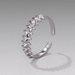 925 Sterling Silver + Plated White Gold 0.24cm Ring for Women