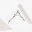 925 Sterling Silver Earrings with Pavé Set CZ