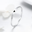 925 Sterling Silver Ring - Size 5.0, 2mm Width, S925 for Women