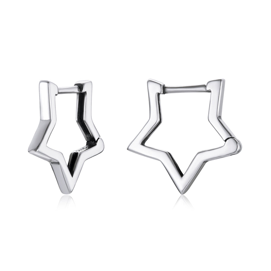 925 Sterling Silver Earrings 1.5cm x 1.7cm for Women