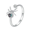 925 Sterling Silver White Gold Plated Ring with Pavé Setting CZ for Women