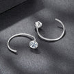 925 Sterling Silver Moissanite 0.3 Carat Earrings for Women