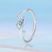 925 Sterling Silver 1.9mm Synthetic Spinel Ring for Women