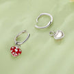 S925 Sterling Silver Enamel Process Pavé Set CZ Earrings