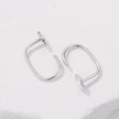 925 Sterling Silver Plated White Gold Earrings for Women