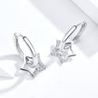 S925 Sterling Silver Plated Platinum CZ Earrings for Women