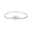 925 Sterling Silver Oxidized Silver White Gold 14.0mm Bracelet for Women
