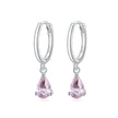 925 Sterling Silver Earrings with Pavé Setting CZ
