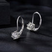 925 Sterling Silver 0.5 Carat Moissanite Earrings for Women