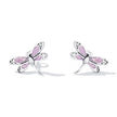 925 Sterling Silver Enamel Process Earrings with Pavé Setting CZ for Women