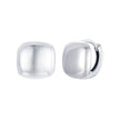 925 Sterling Silver Plated White Gold 10mm Earrings for Women