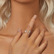 925 Sterling Silver White Gold Plated Pavé Set CZ Ring 2.5-13.5mm for Women