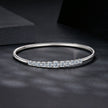 925 Sterling Silver & Moissanite White Gold Plated Bracelet with 0.5cm Moissanite for Women