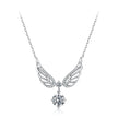925 Sterling Silver White Gold Plated Moissanite 40+5cm Pavé CZ Pendant Necklace for Women