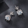 925 Sterling Silver 0.65 Carat Moissanite Earrings for Women