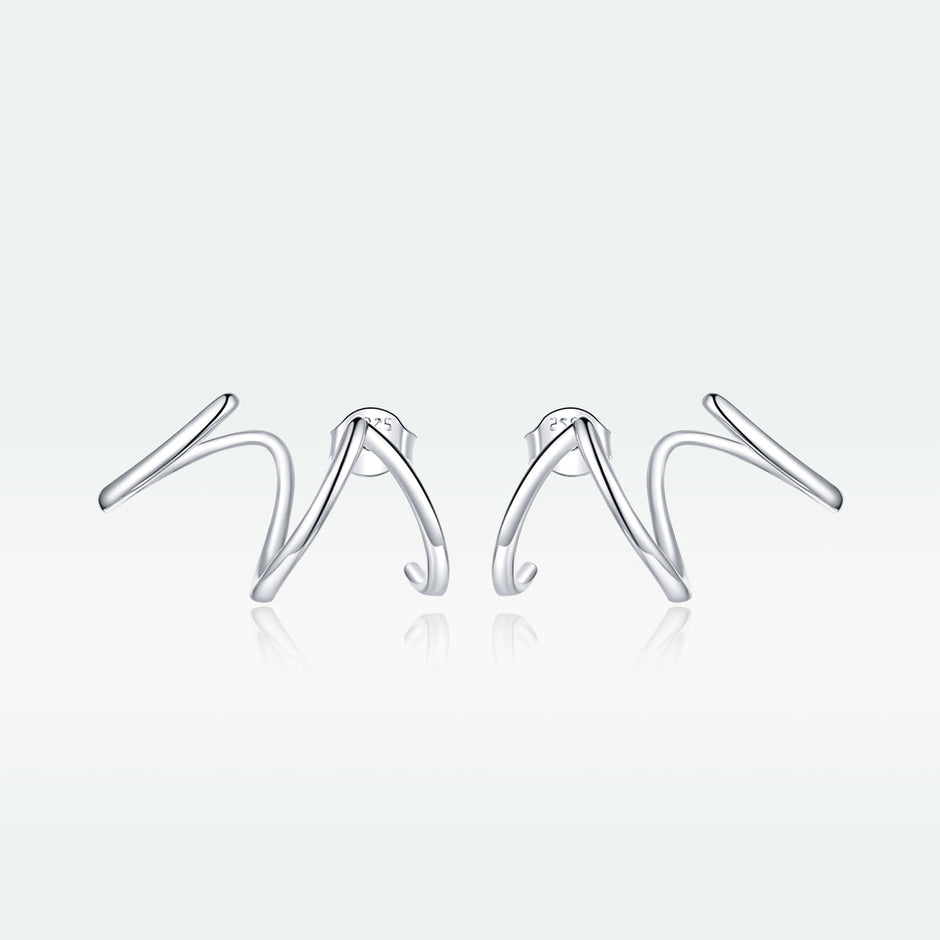 925 Sterling Silver Oxidized Earrings for Women