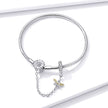 925 Sterling Silver Adjustable Length 17cm Bracelet for Women