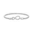 925 Sterling Silver Infinity Love Bracelet for Women - Size 17.0