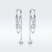 925 Platinum Plated Pavé Setting CZ Earrings