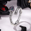 925 Sterling Silver Ring with Heart Design, 0.55cm Heart Size, Women’s Jewelry
