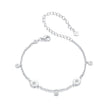 925 Sterling Silver & Plated White Gold CZ Bracelet
