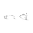 925 Sterling Silver Earrings for Women with CZ in Pavé Setting