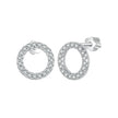 925 Sterling Silver 10mm Moissanite Earrings for Women