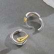 925 Sterling Silver & Plated Gold & Plated White Gold Earrings