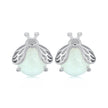 925 Sterling Silver Luminous Stone Earrings