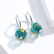 925 Sterling Silver Earrings with Glass Bead for Women