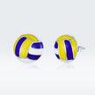 925 Sterling Silver Oxidized Enamel Earrings for Women