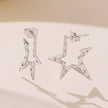 925 Sterling Silver White Gold Plated 2.3 cm Copper Earrings for Women
