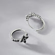 925 Sterling Silver Enamel and CZ Earrings for Women